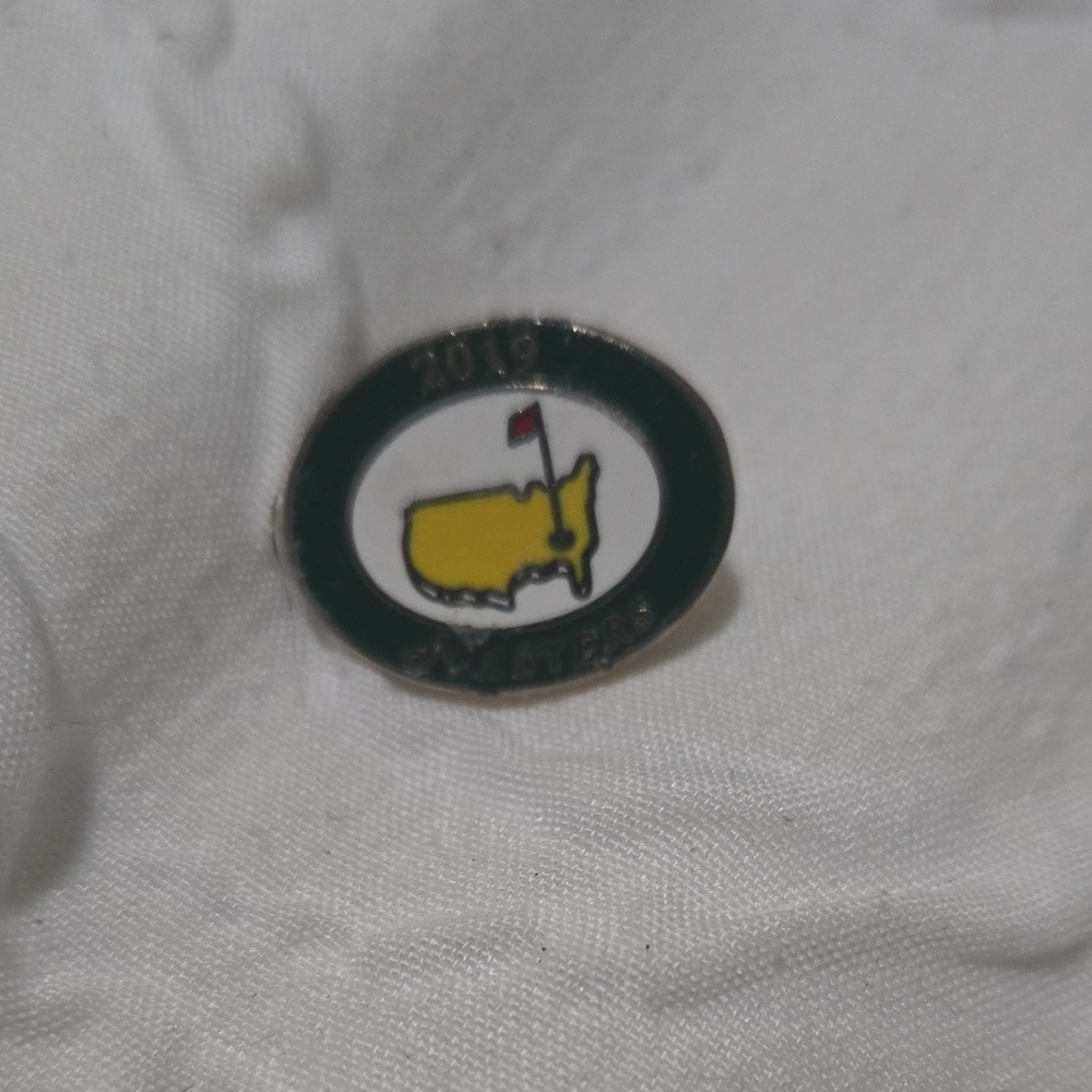 Yellow and Black Logo Pin